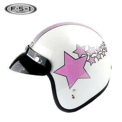 ABS Material and S.M.L.XL.XXL Size pink color women vintage motorcycle helmet for sale