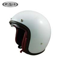 White color ABS racing helmet  casque moto modulable German style motorcycle helmet open face