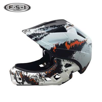 CPSC certificated EPS kids bicycle helmet full face downhill child full face helmet bike